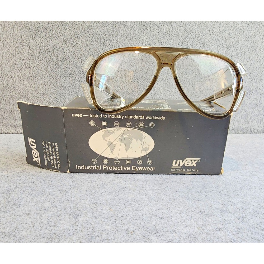 Uvex S1290GR Full Frame Safety Glasses Clear Anti-Fog Lens Universal